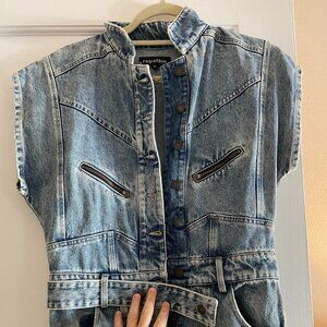 retrofete denim jumpsuit
